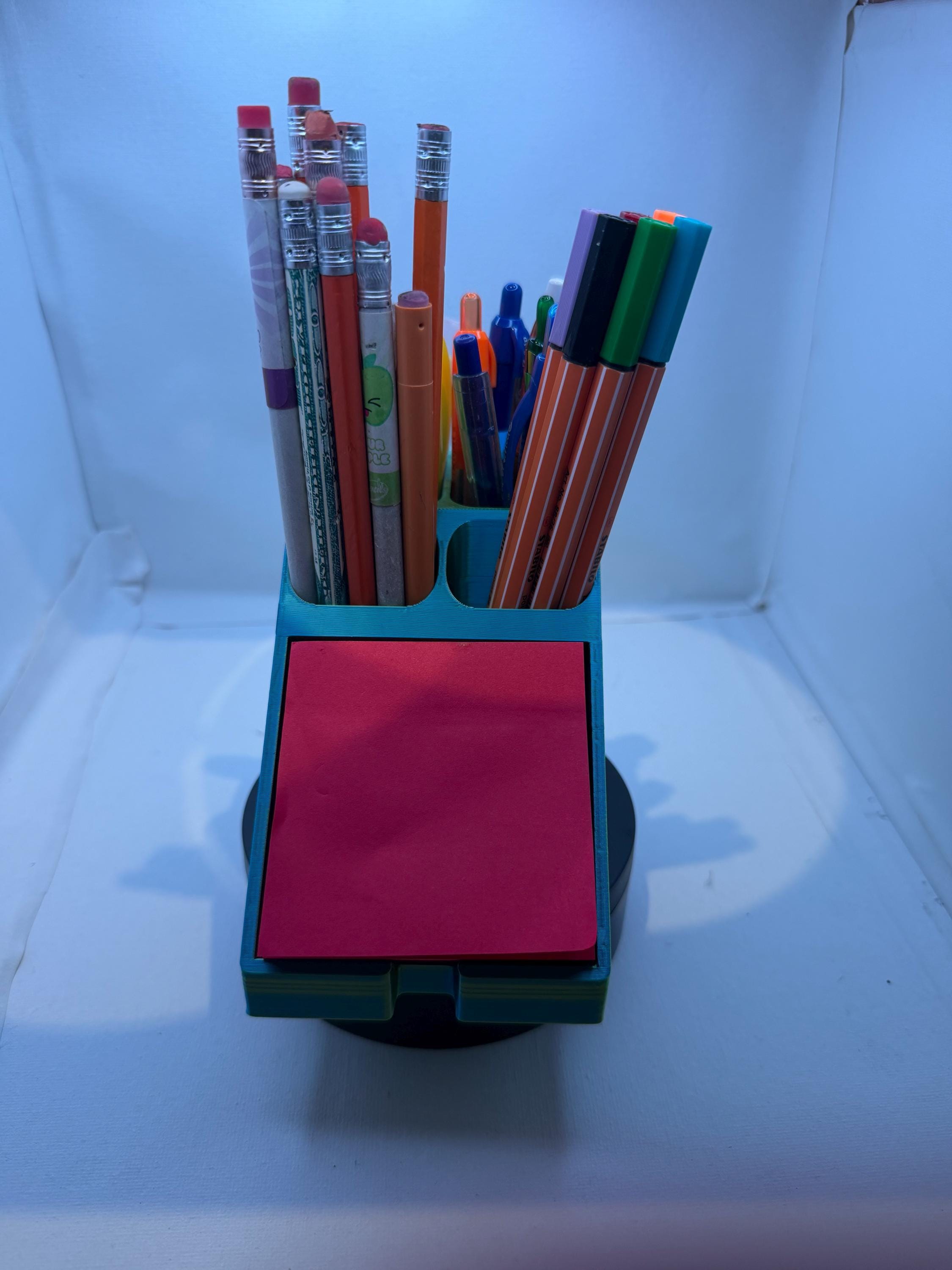 Hidden Money Sticky Note Holder | Secret Cash Compartment | Desk Organizer