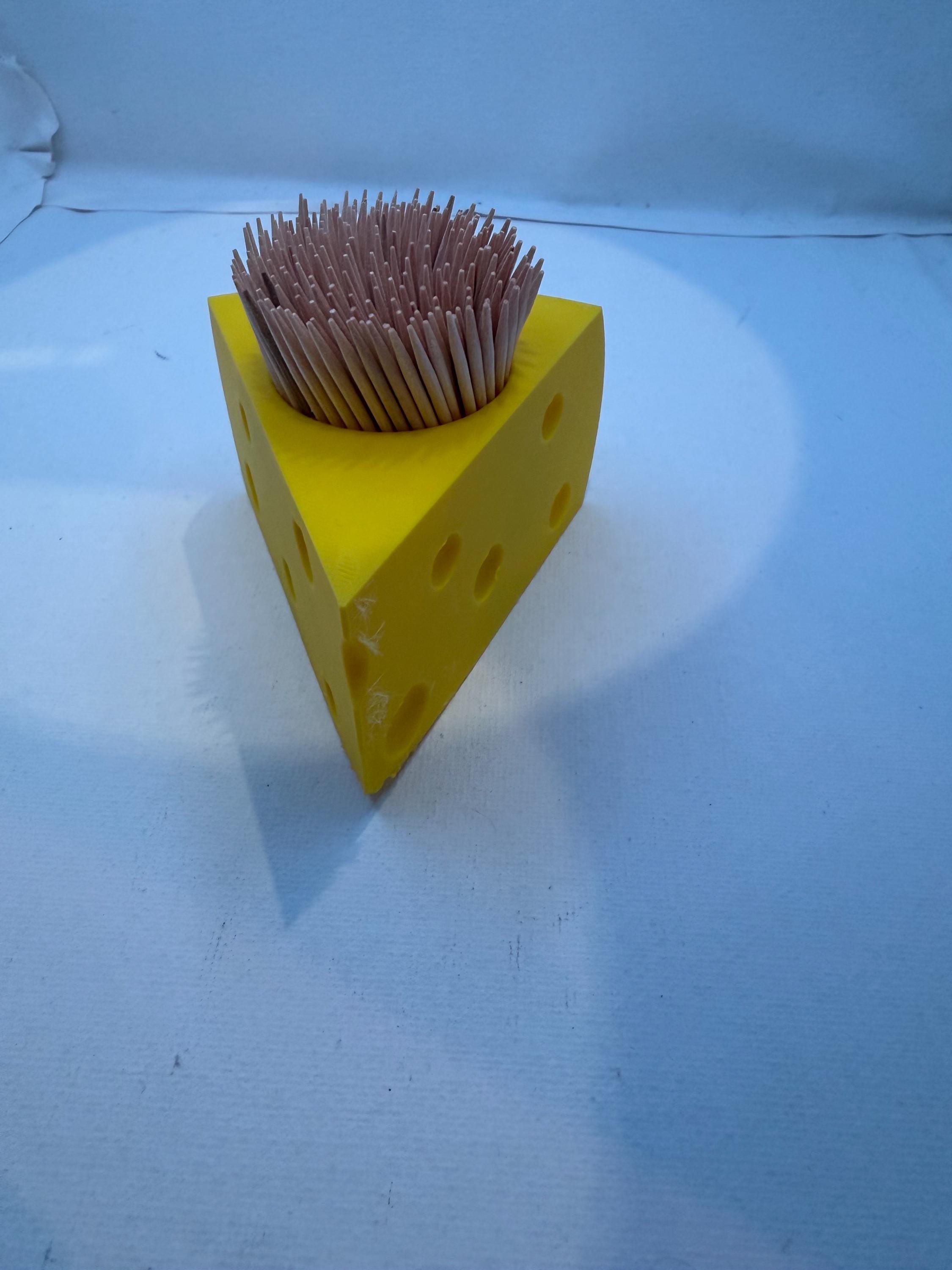 Cheese Toothpick Holder | Cute Cheese Decor | Toothpick Dispenser | Kitchen Decor | Fun Gift Idea