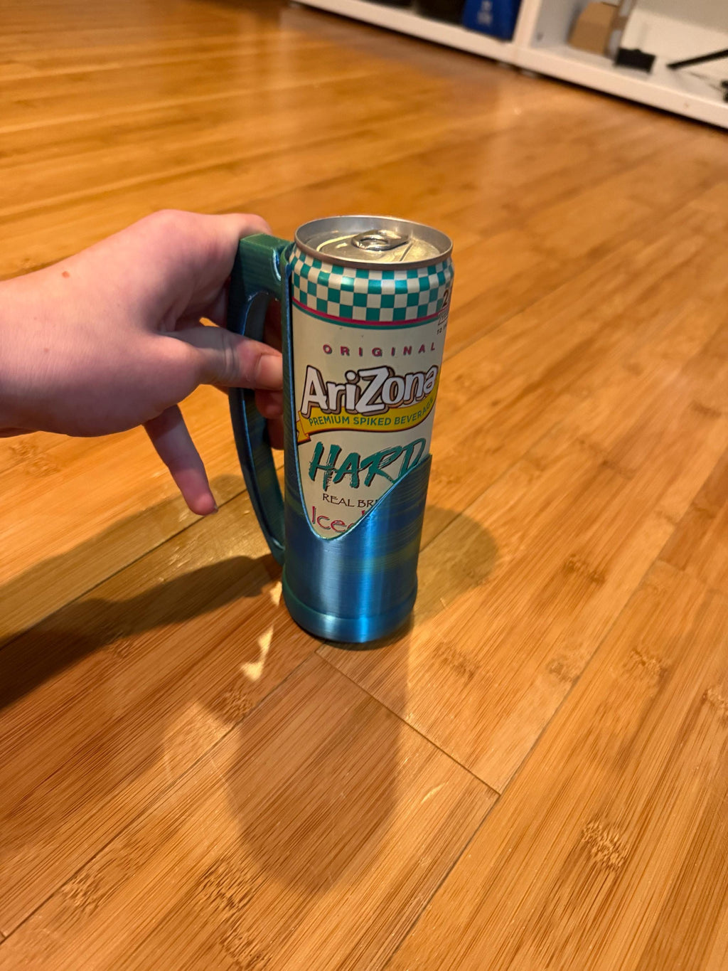12oz Skinny Drink Can Holder with Handle!