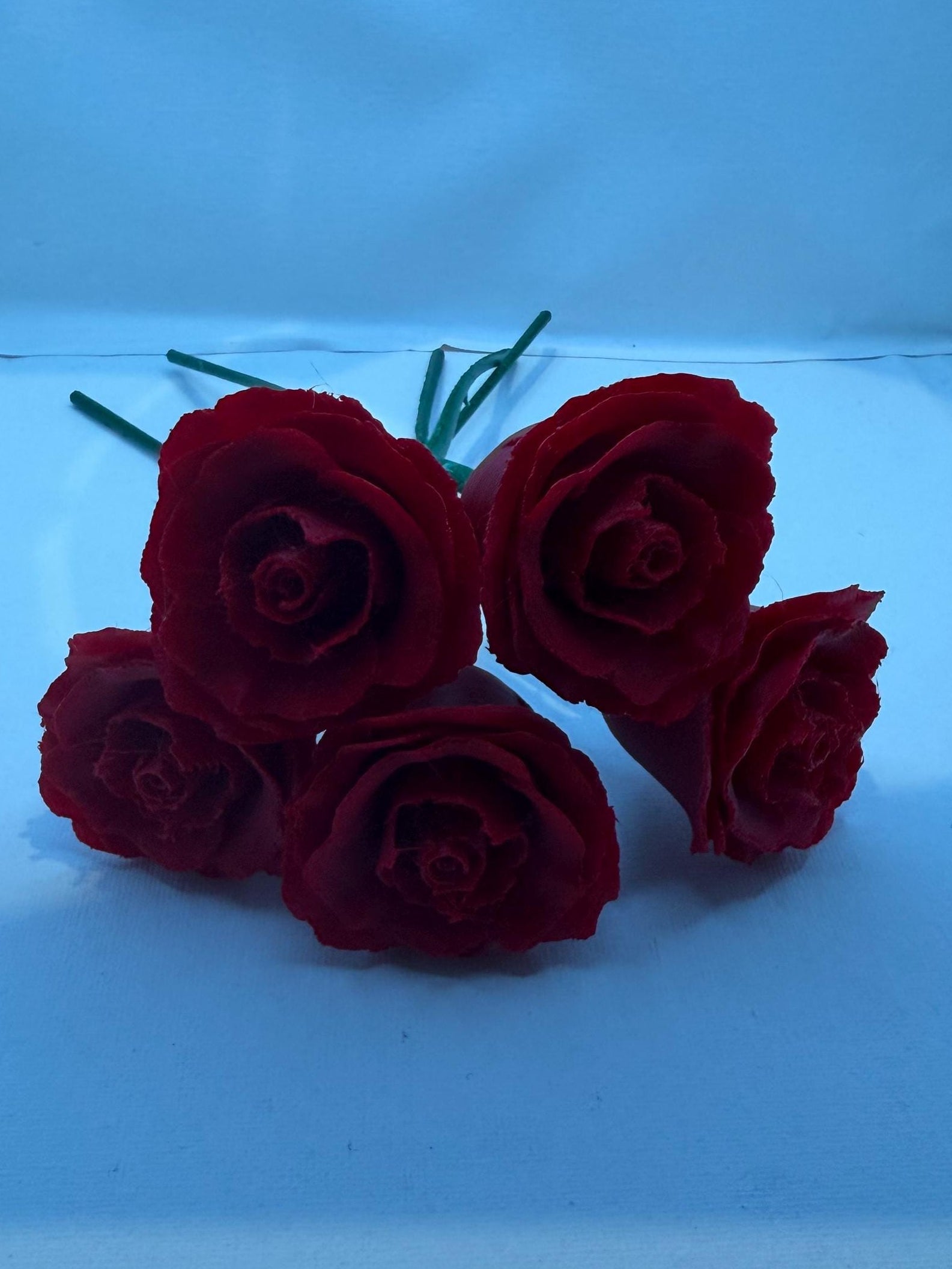3D Printed  5-flower Rose Bouquet