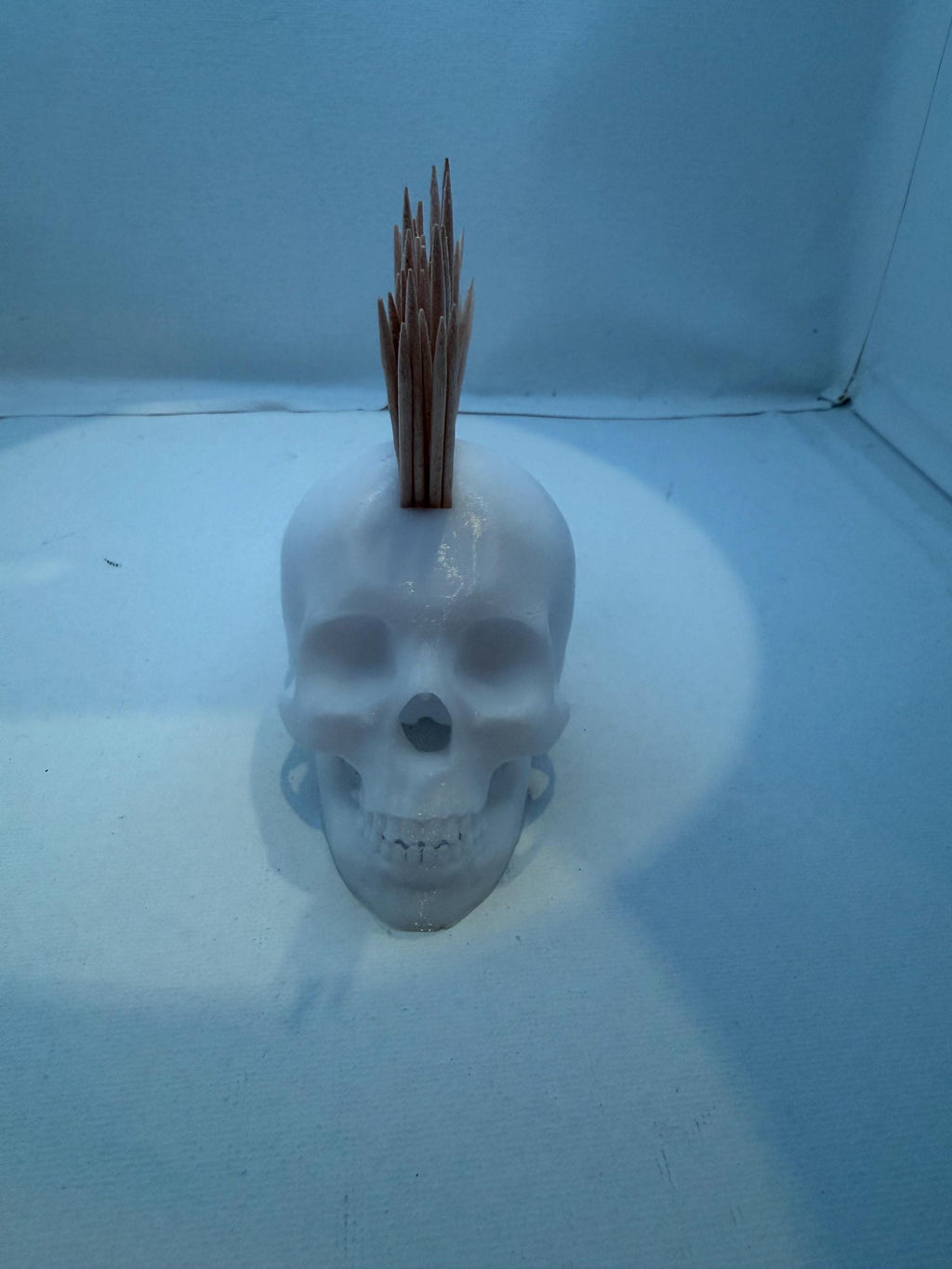 Skull Toothpick Holder, Functional Spooky Kitchen Accessory